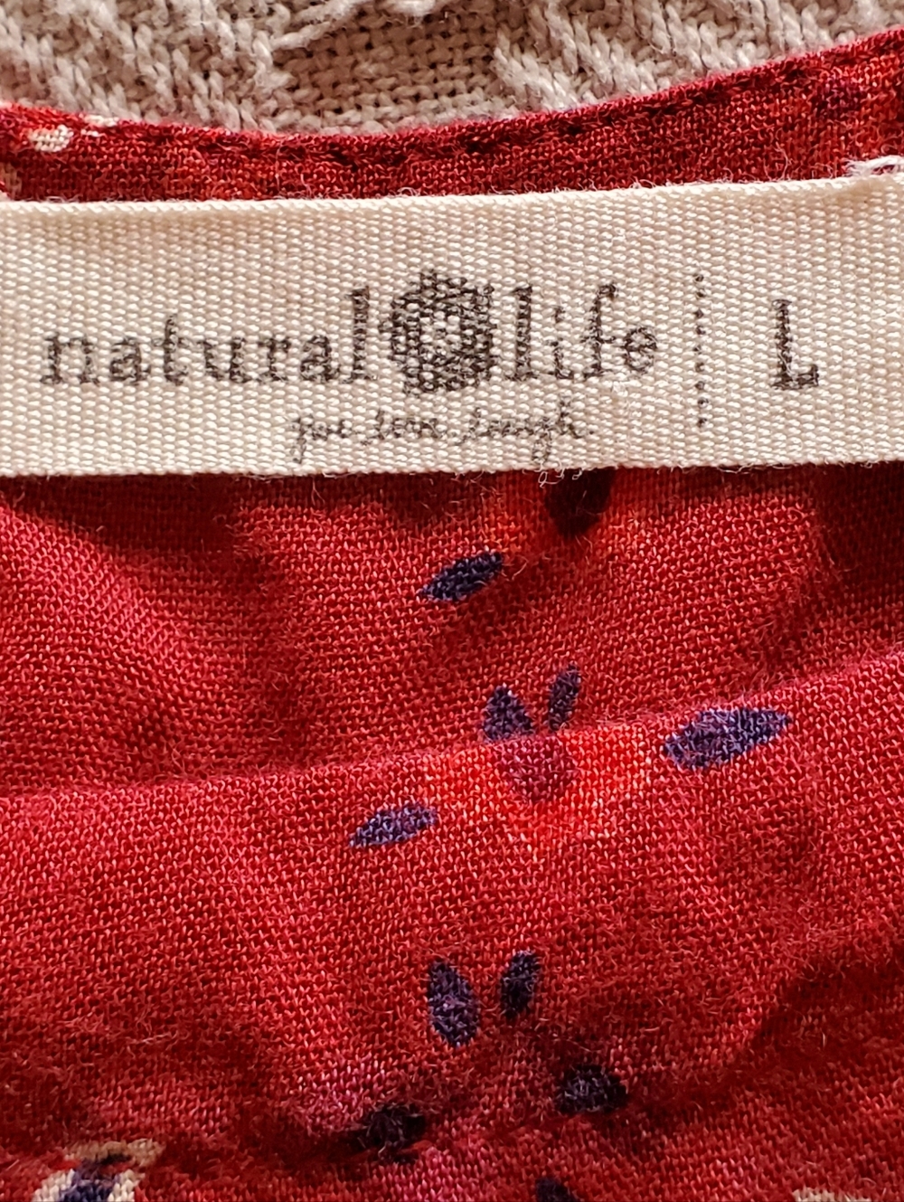 NATURAL LIFE Maroon Floral Reese Boho Smocked Tunic Mini Dress - Picture 2 of 11